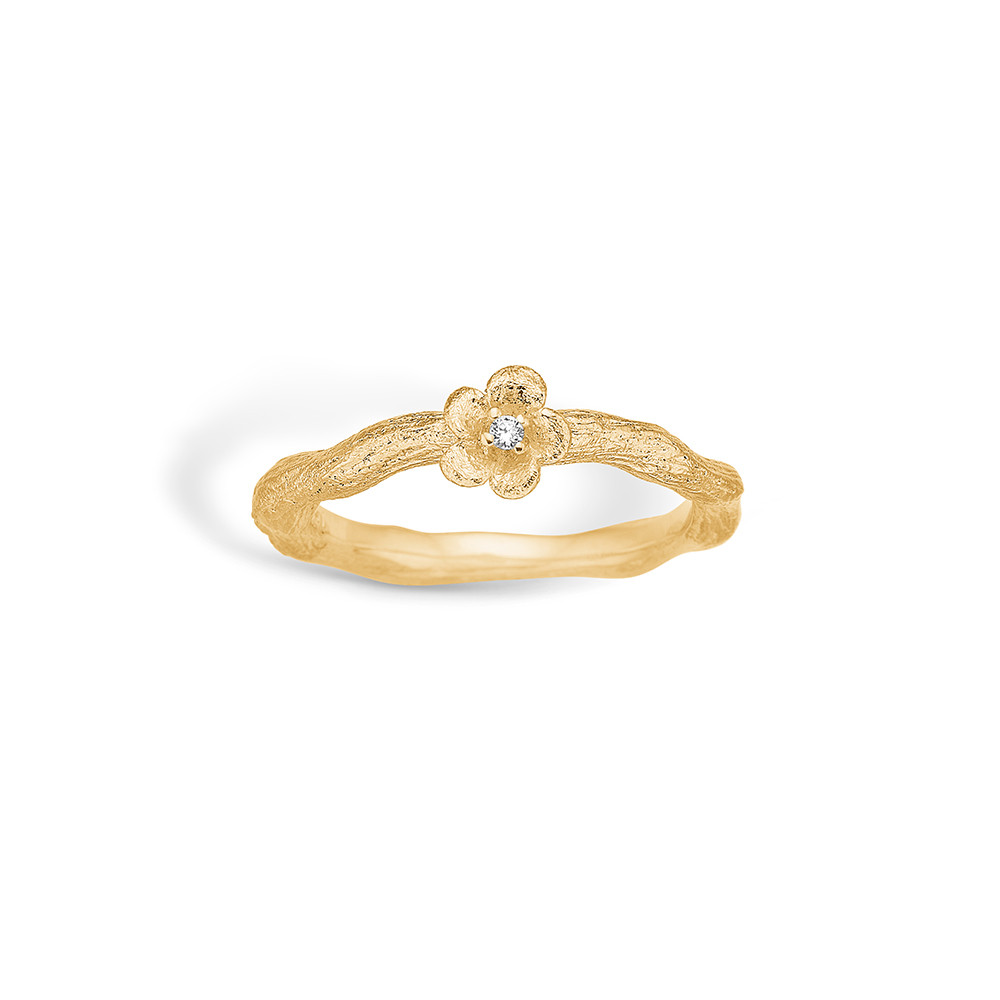 Blossom Gold Plated Silver Flower Ring