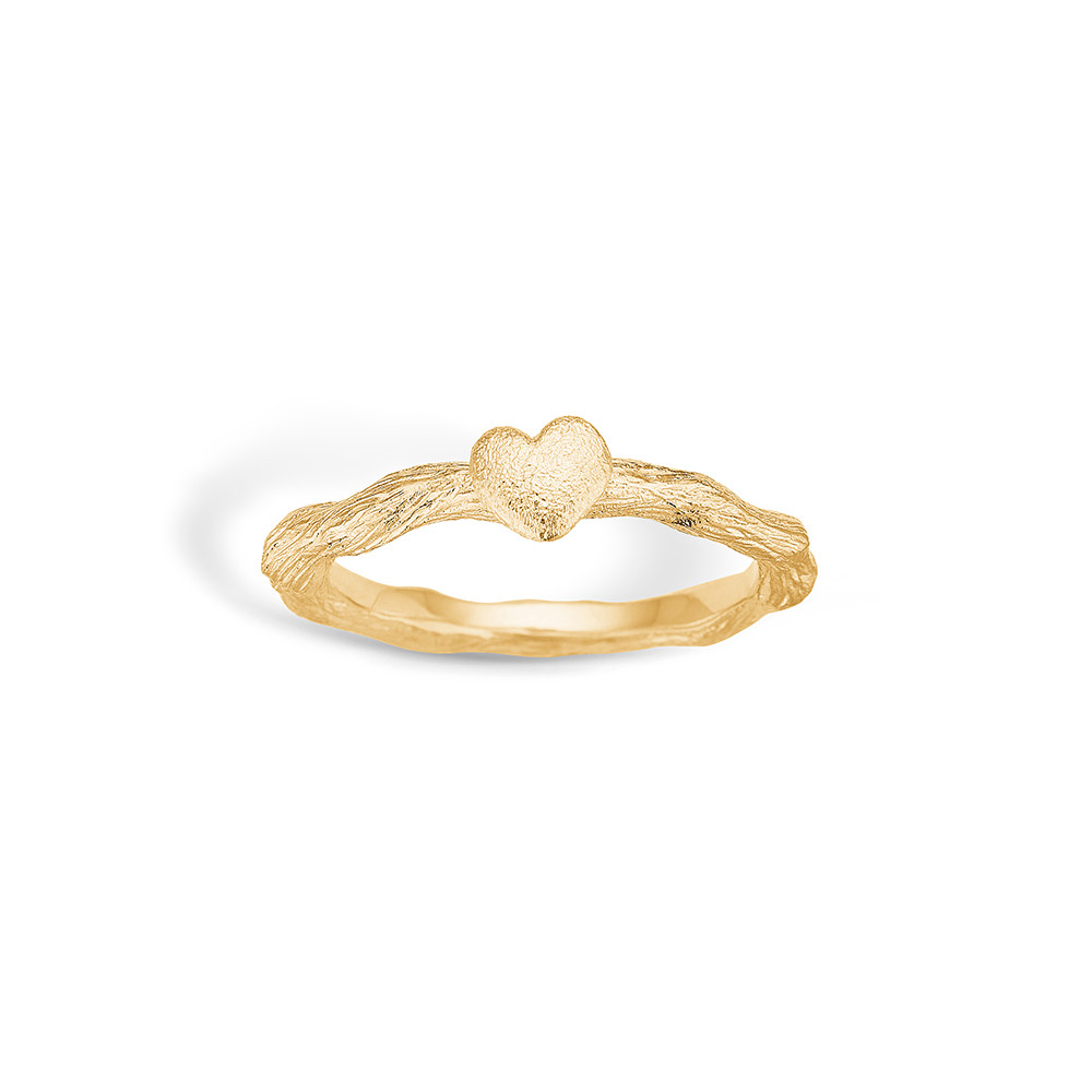 Blossom Gold Plated Silver Heart Ring